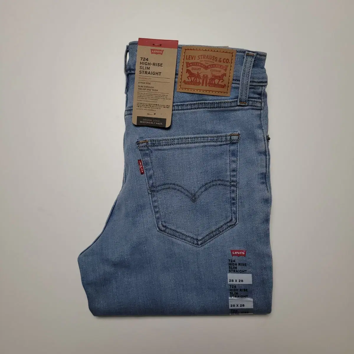 (28) LEVI'S HIGH RISE SLIM STRAIGHT