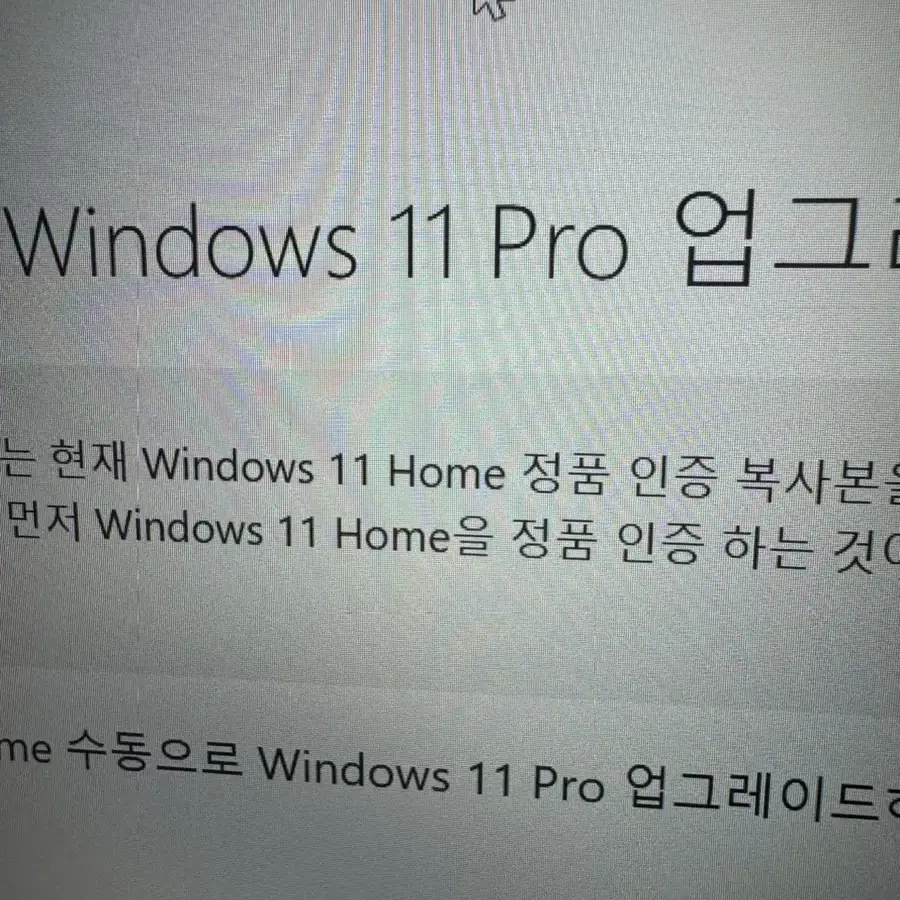 윈도우 11pro 정품키