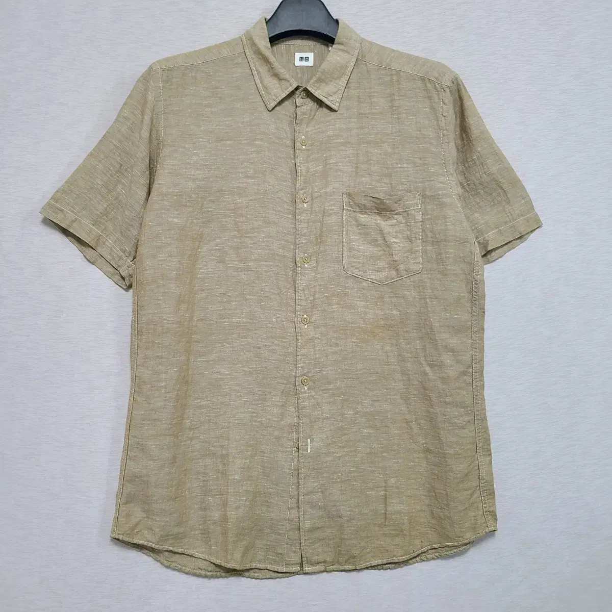 Uniqlo Linen Short-sleeved shirt Unisex 105 ㅡ0524