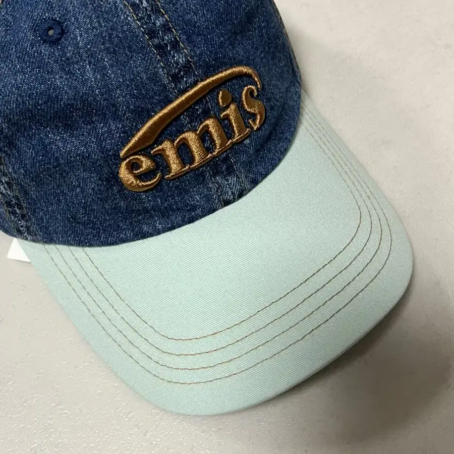 이미스 볼캡 WASHED DENIM BALL CAP (BLUE/MINT)