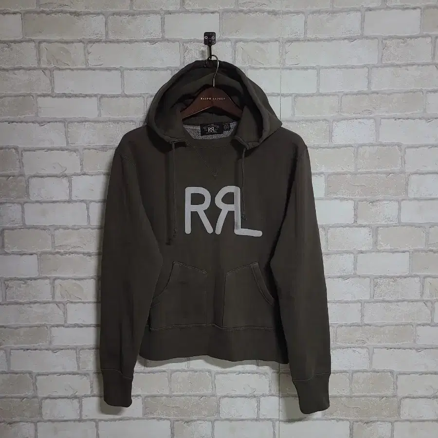 RRL 더블알엘 로고 후드 맨투맨