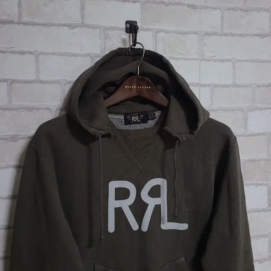 RRL 더블알엘 로고 후드 맨투맨