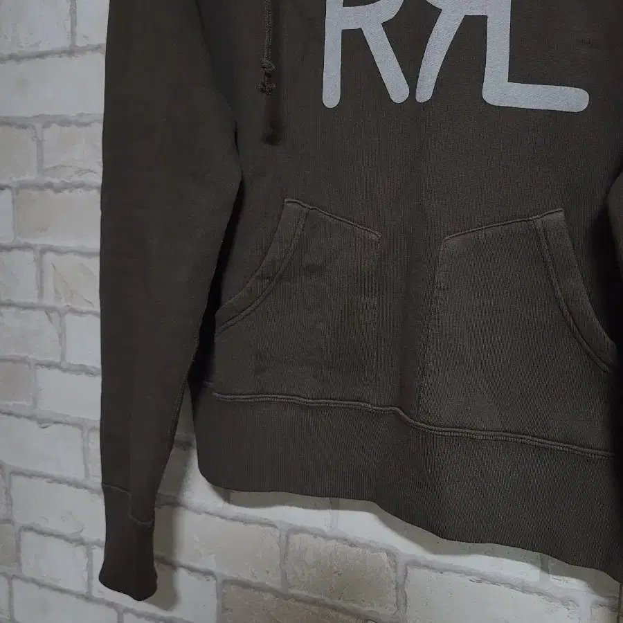 RRL 더블알엘 로고 후드 맨투맨