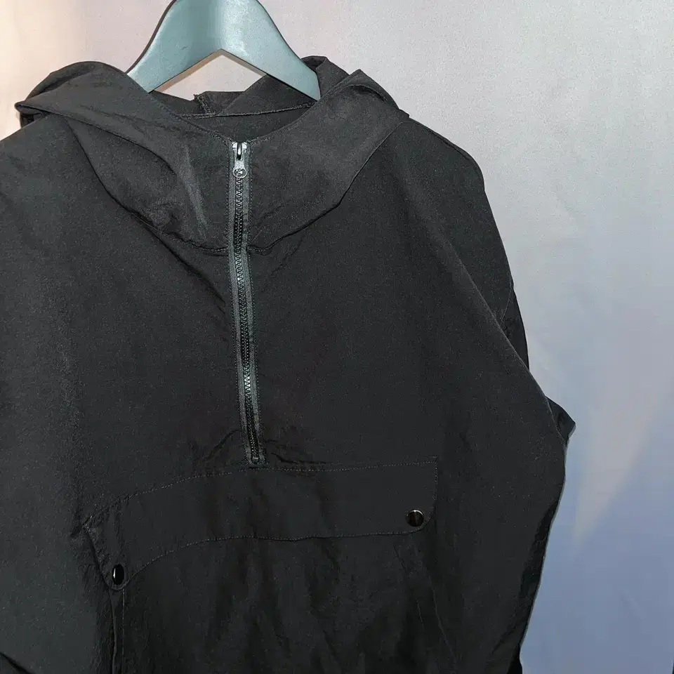 Black simple anorak