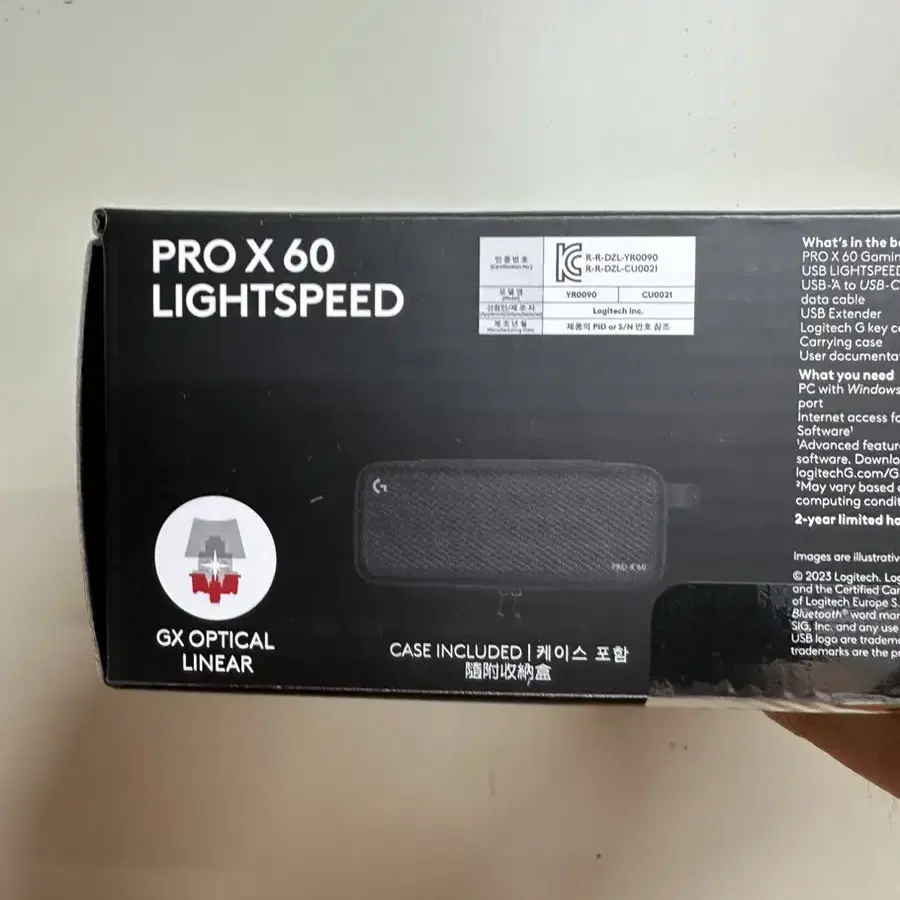 로지텍 게이밍 키보드 G PRO X 60 LIGHTSPEED 블랙 리니어