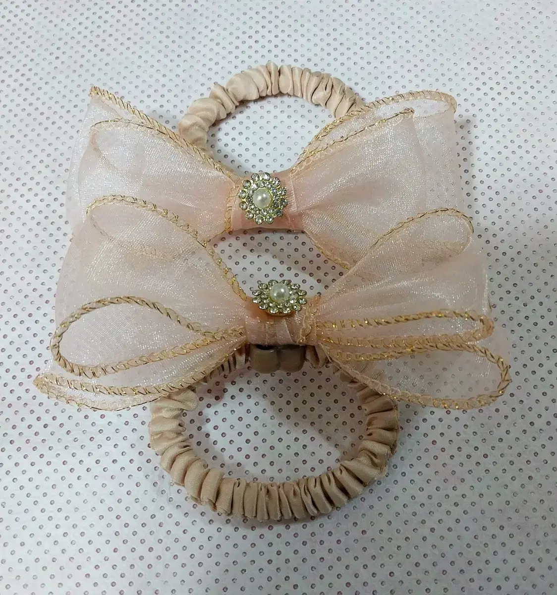 Chiffon ribbon hairband/handmade.hair ties