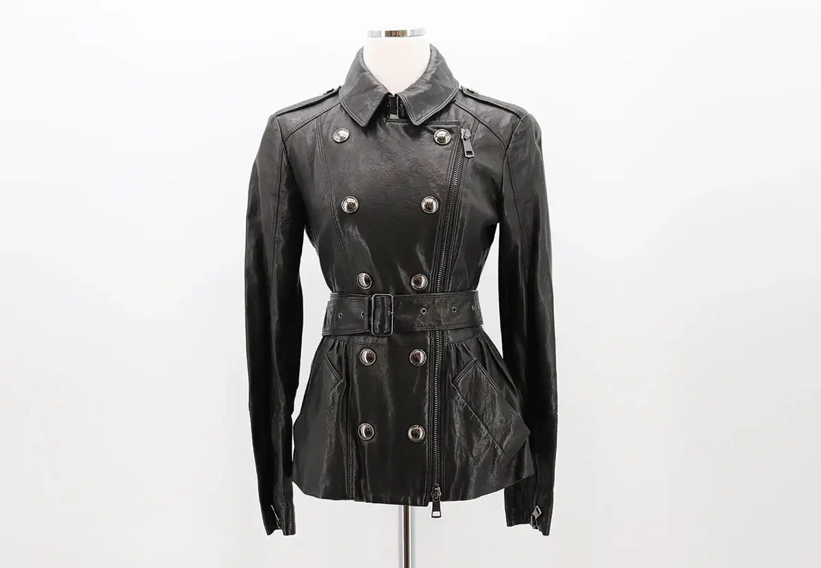 [착한중고명품부산점] Burberry leather jacket black 3807805 condition A+