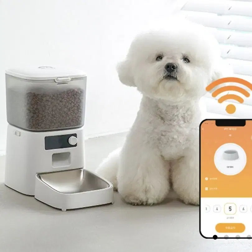 페블펫 강아지 고양이 Wi-fi 자동급식기 IPF-W100 + 자동 급수