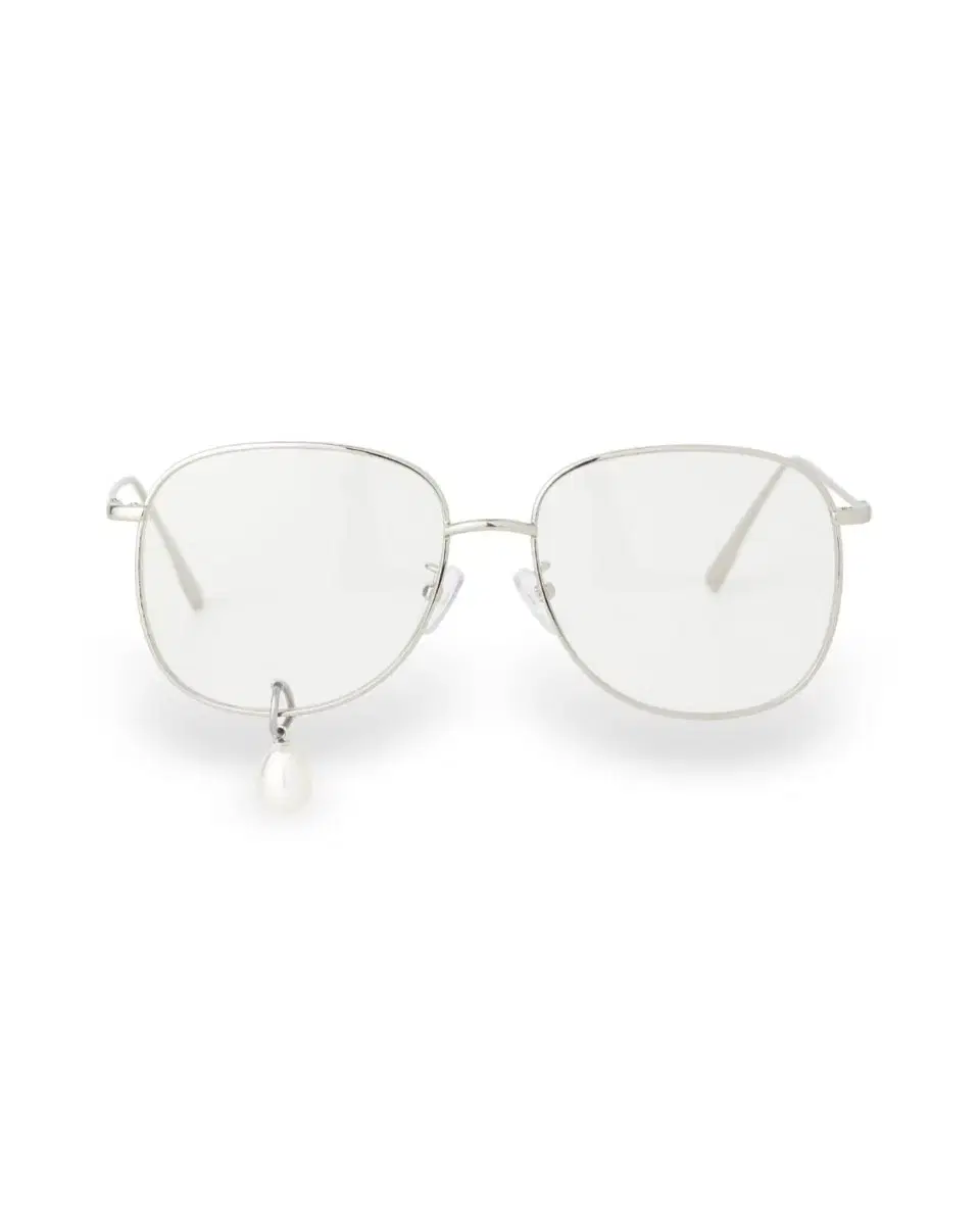 김해김 PEARL TEAR METAL GLASSES (SILVER)