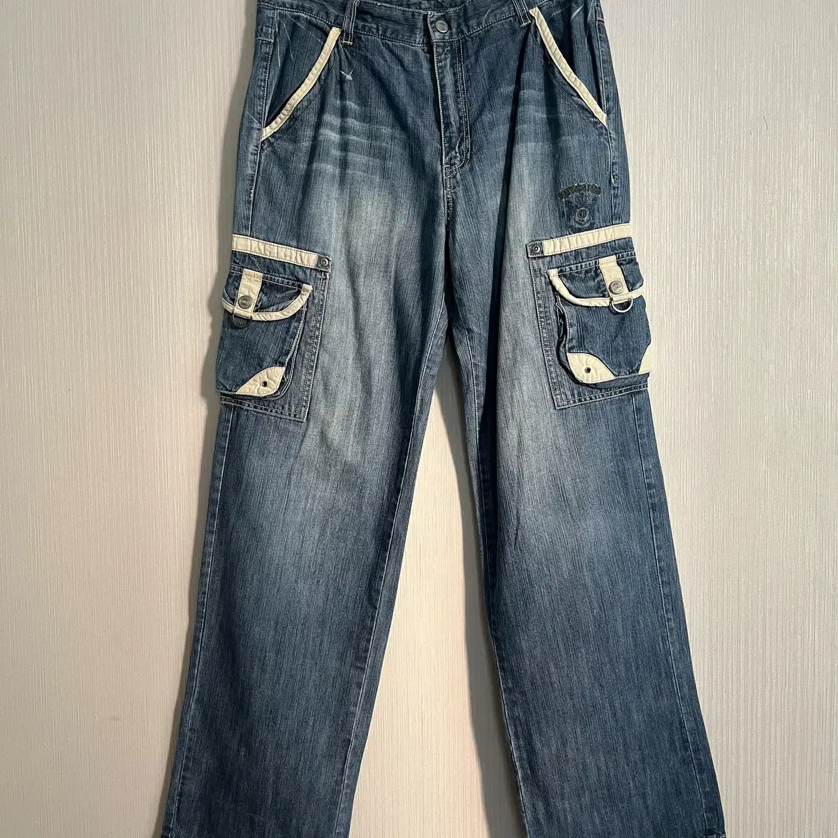 Multi pocket denim cago pants