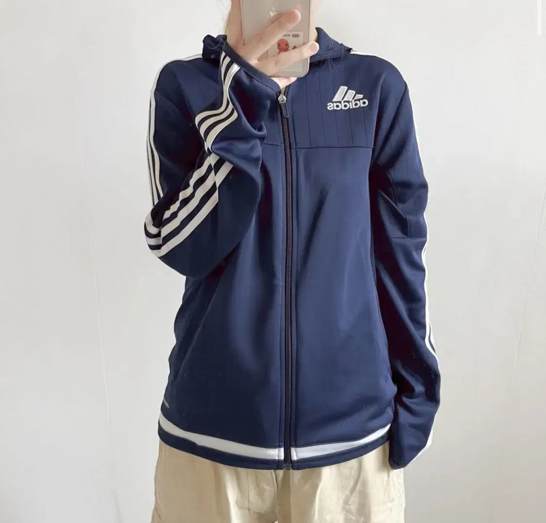 Captain Vintage Adidas Navy Blue Jersey Track Top