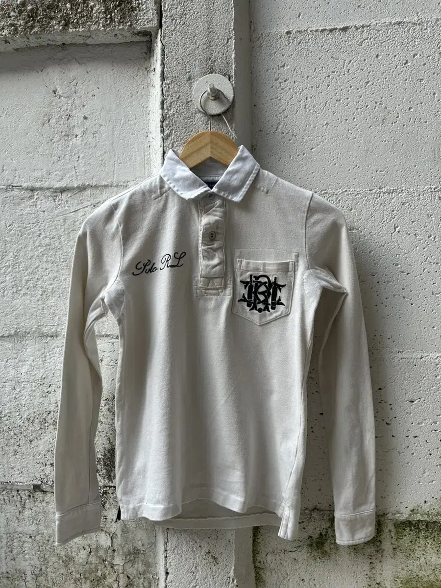 Ralph Lauren Polo Ivory Vintage Rugby Shirt 44SIZE