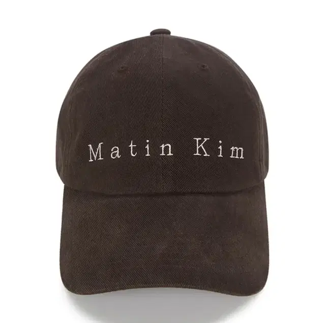 마뗑킴 COTTON WASHED BALL CAP BROWN