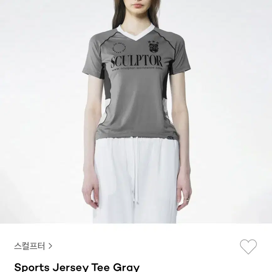 스컬프터 sculptor jersey tee grey