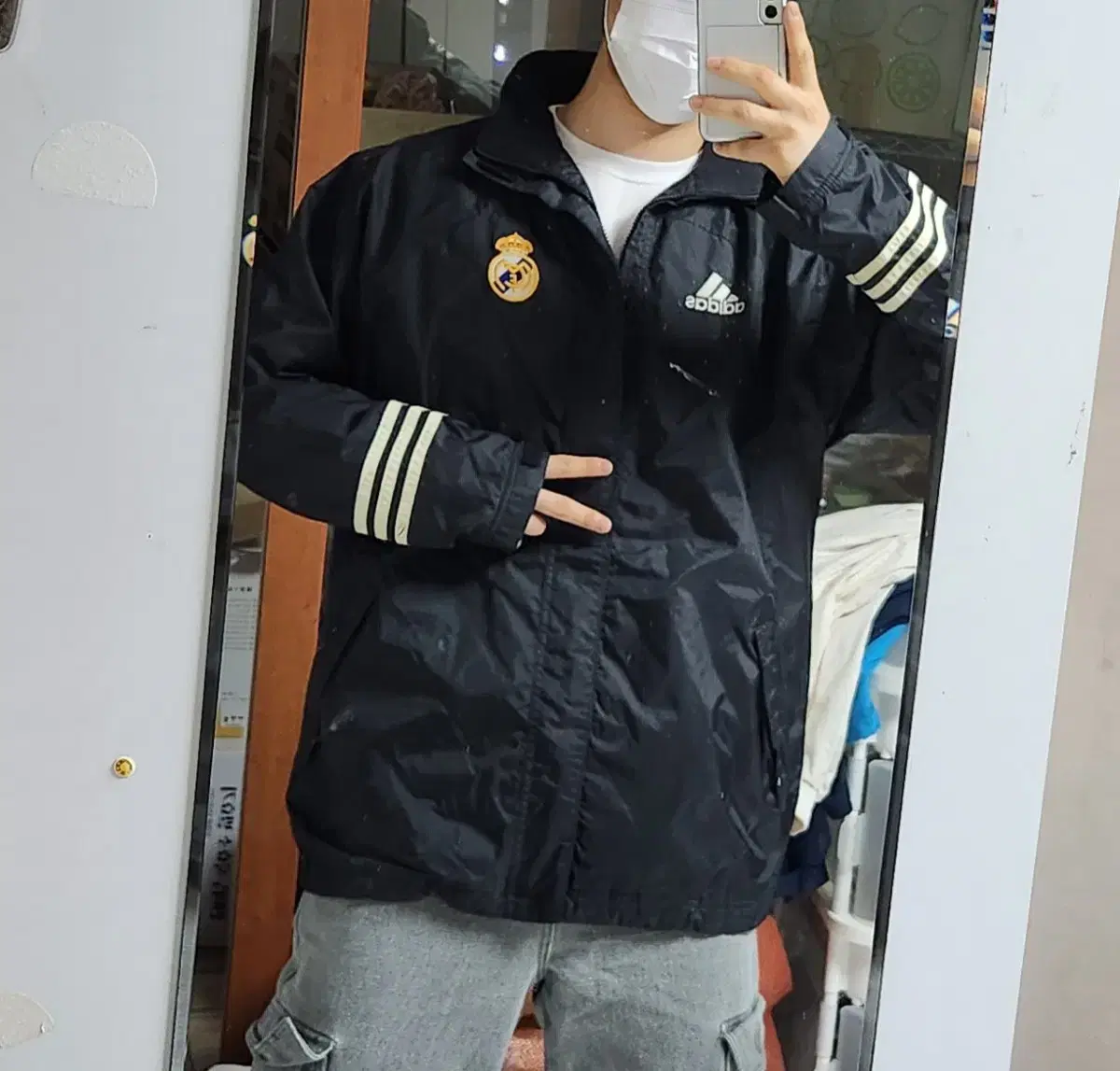 Adidas 00S-02 Real Madrid Samsun Black Windbreaker Jacket