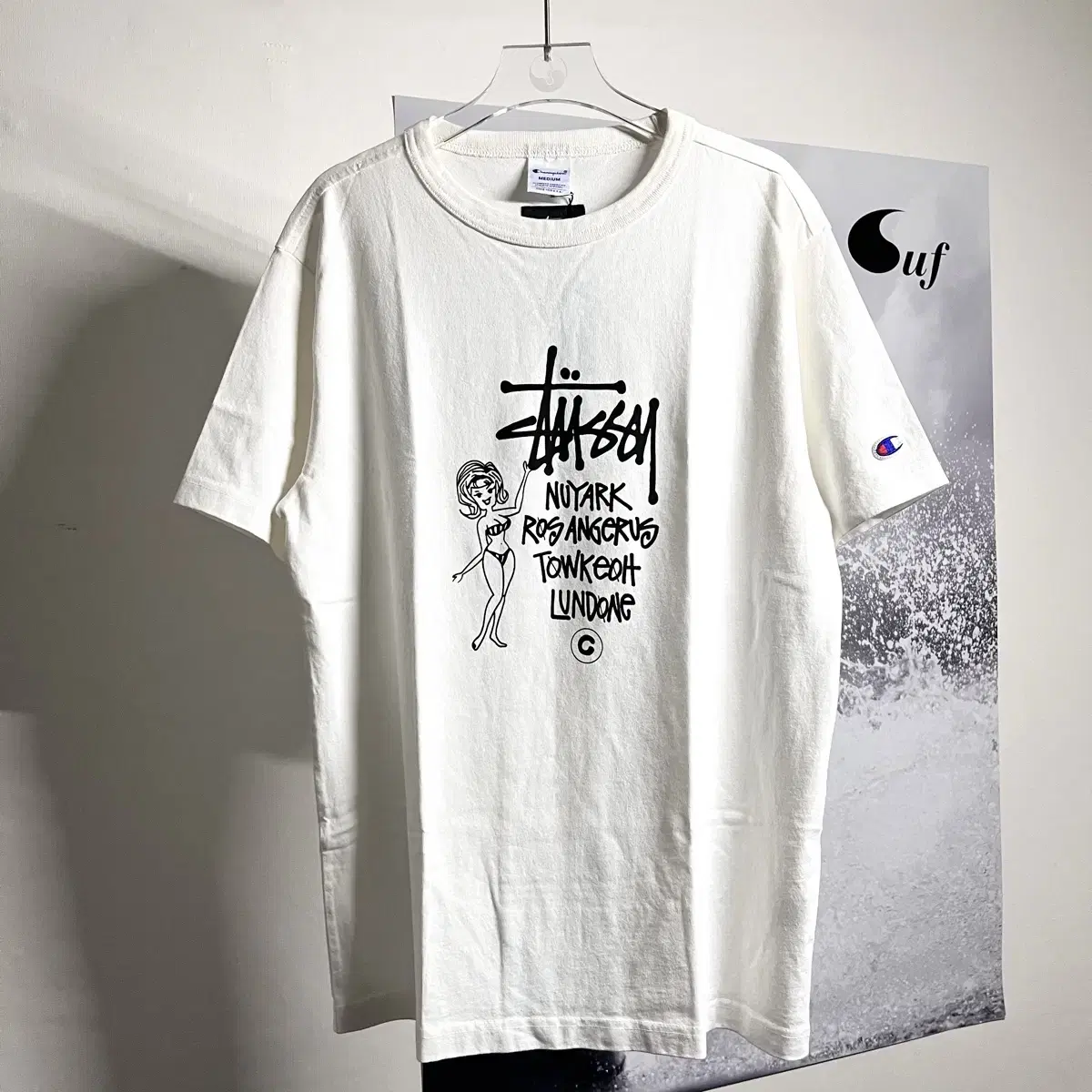 Stussy Champion Beach Girl T-Shirt