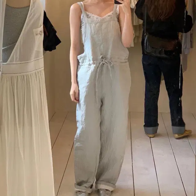 via nomad linen overall 비아플레인 린넨 오버롤