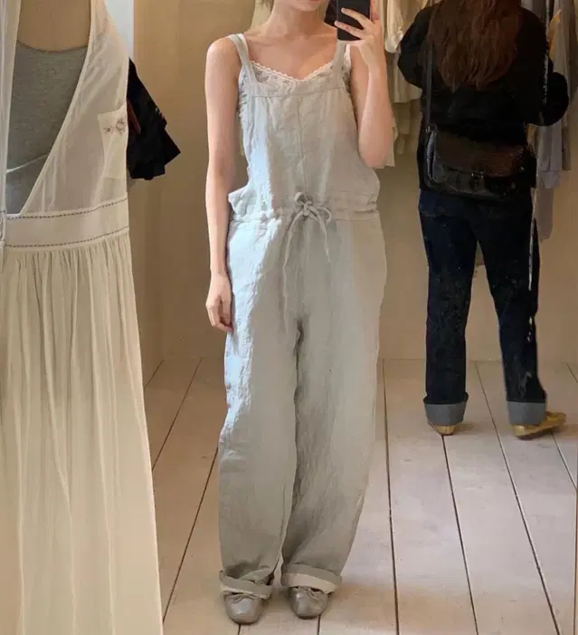 via nomad linen overall 비아플레인 린넨 오버롤