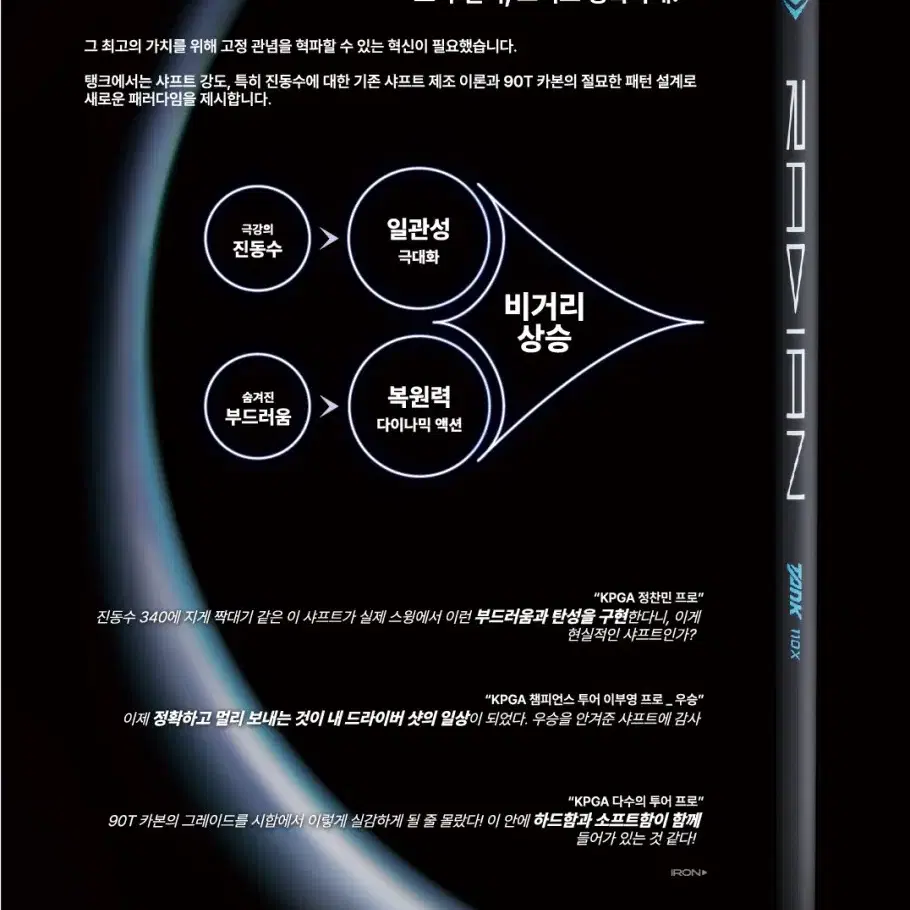 탱크 RADIAN 라이안 90톤 하이엔드 드라이버 샤프트