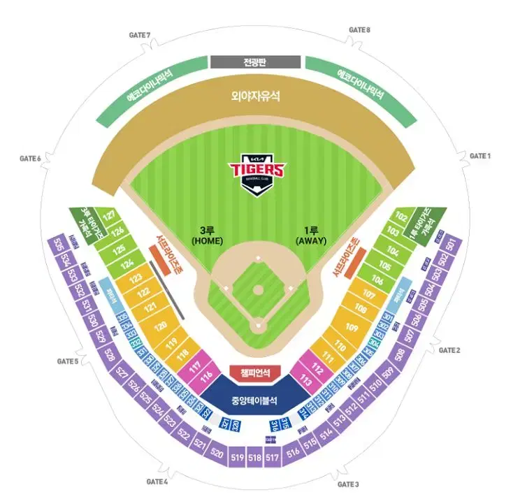 1일(토) 기아타이거즈 KT위즈 3루 K5 연석 여러장 양도합니다