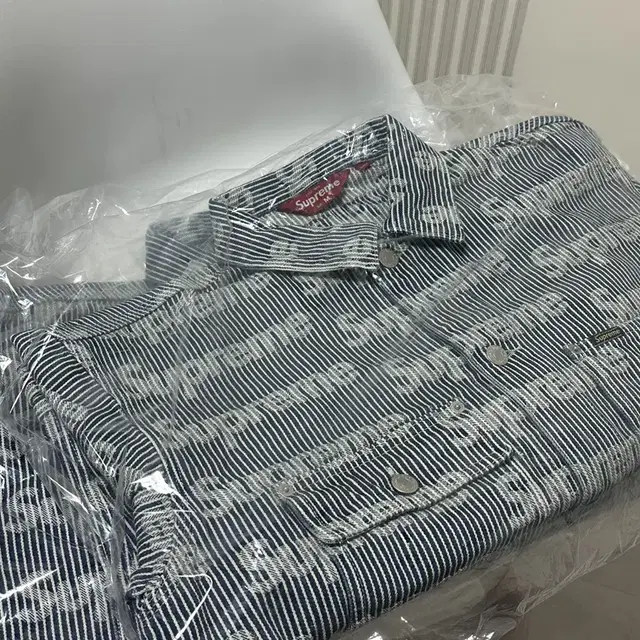 Supreme Denim Chore Trucker Jacket Strip