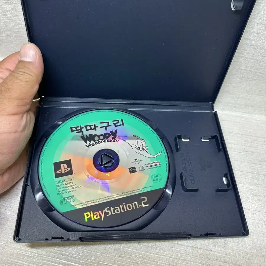 PS2 딱따구리, 정발 설명서없음,디스크 양호