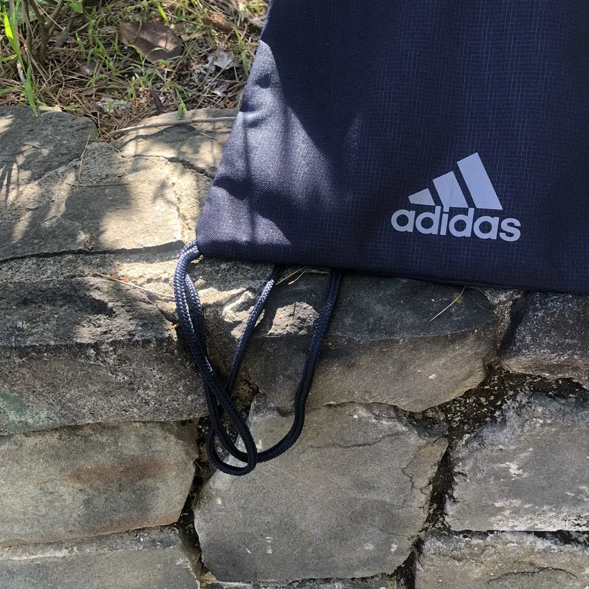 Vintage Adidas navy gym sack