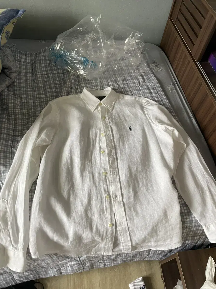 (m사이즈)polo classic fit linen shirt sell