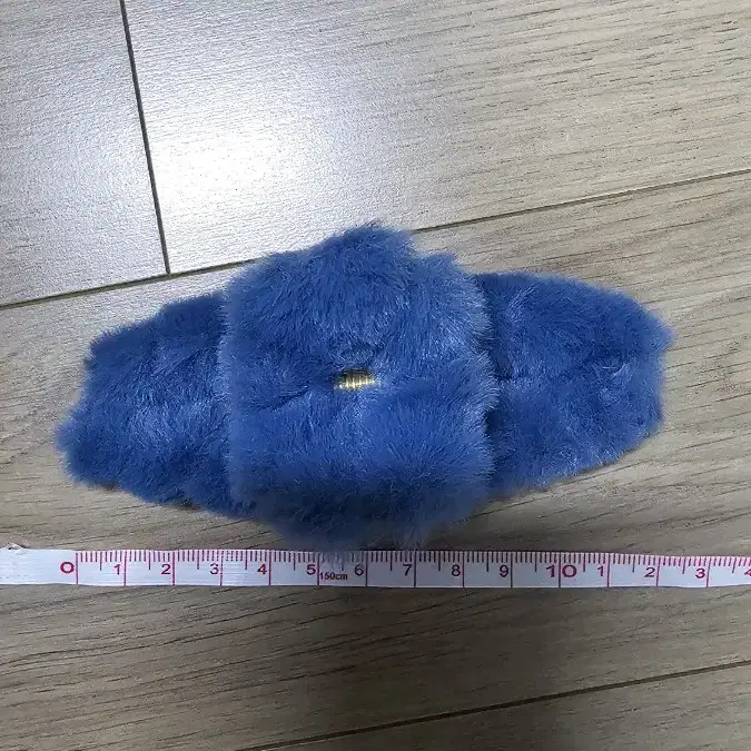 파란색 털 집개삔12cm800원