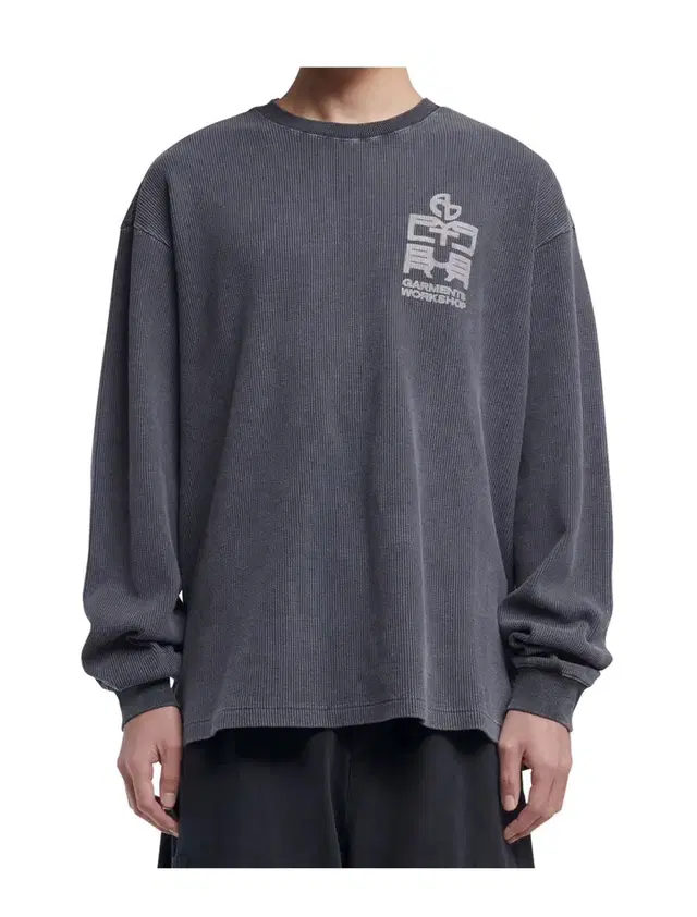 노매뉴얼 폴리테루 OVERDYED WAFFLE LONG SLEEVE