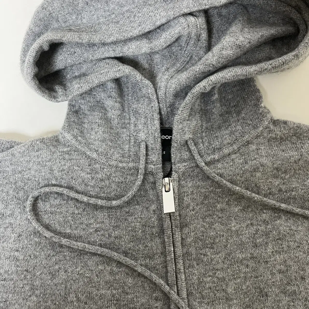 Theory(띠어리) 니트집업 23f/w 그레이 S ZIP UP HOOD