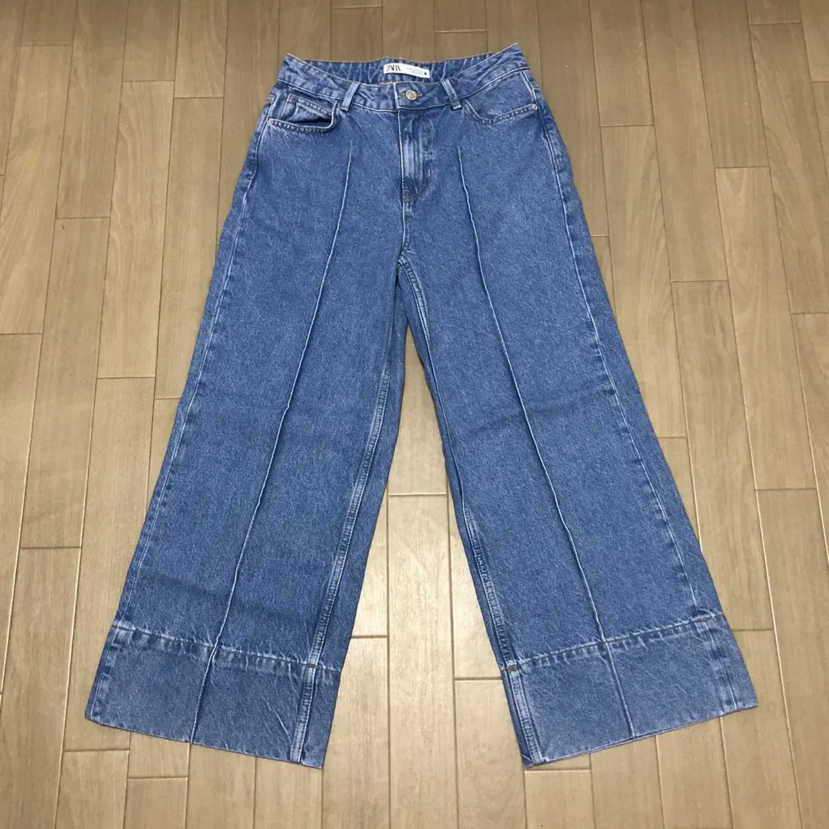 zara 자라 WIDE LEG CROP 하이웨이스트 팬츠 (새상품)