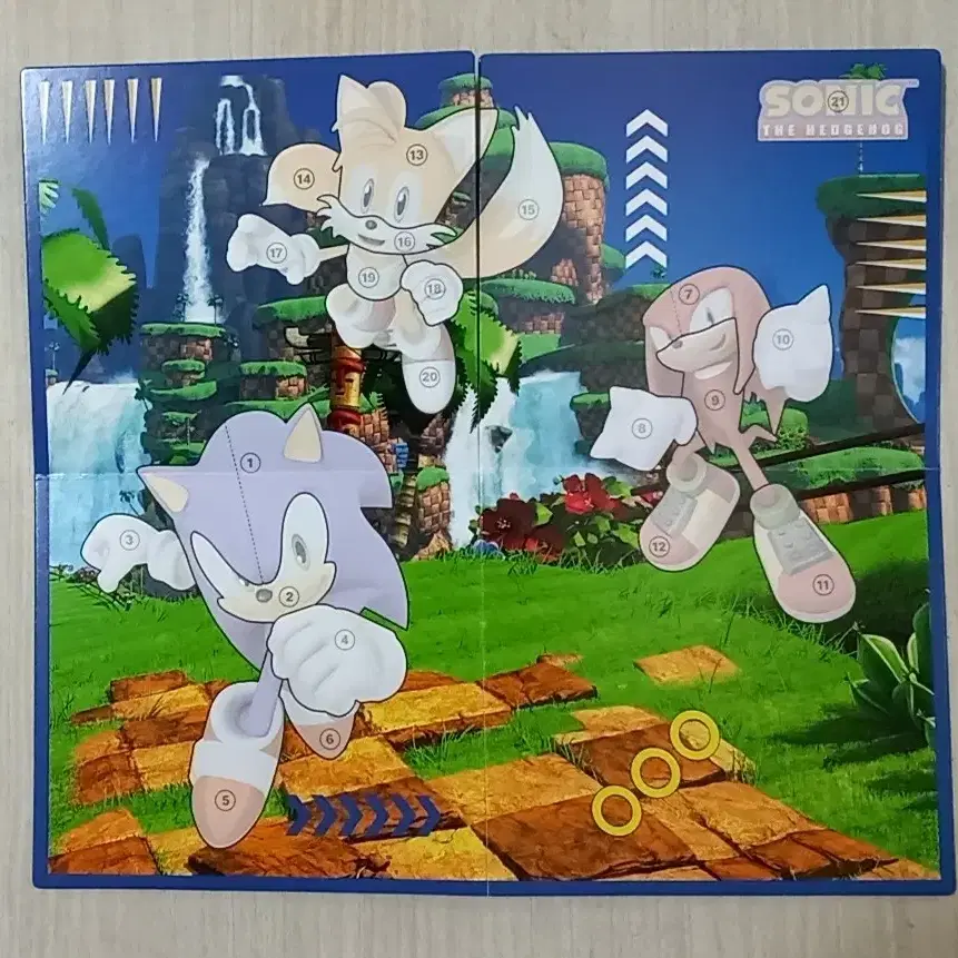 Sonic Mosaic Poster 소닉 그림 퍼즐 포스터