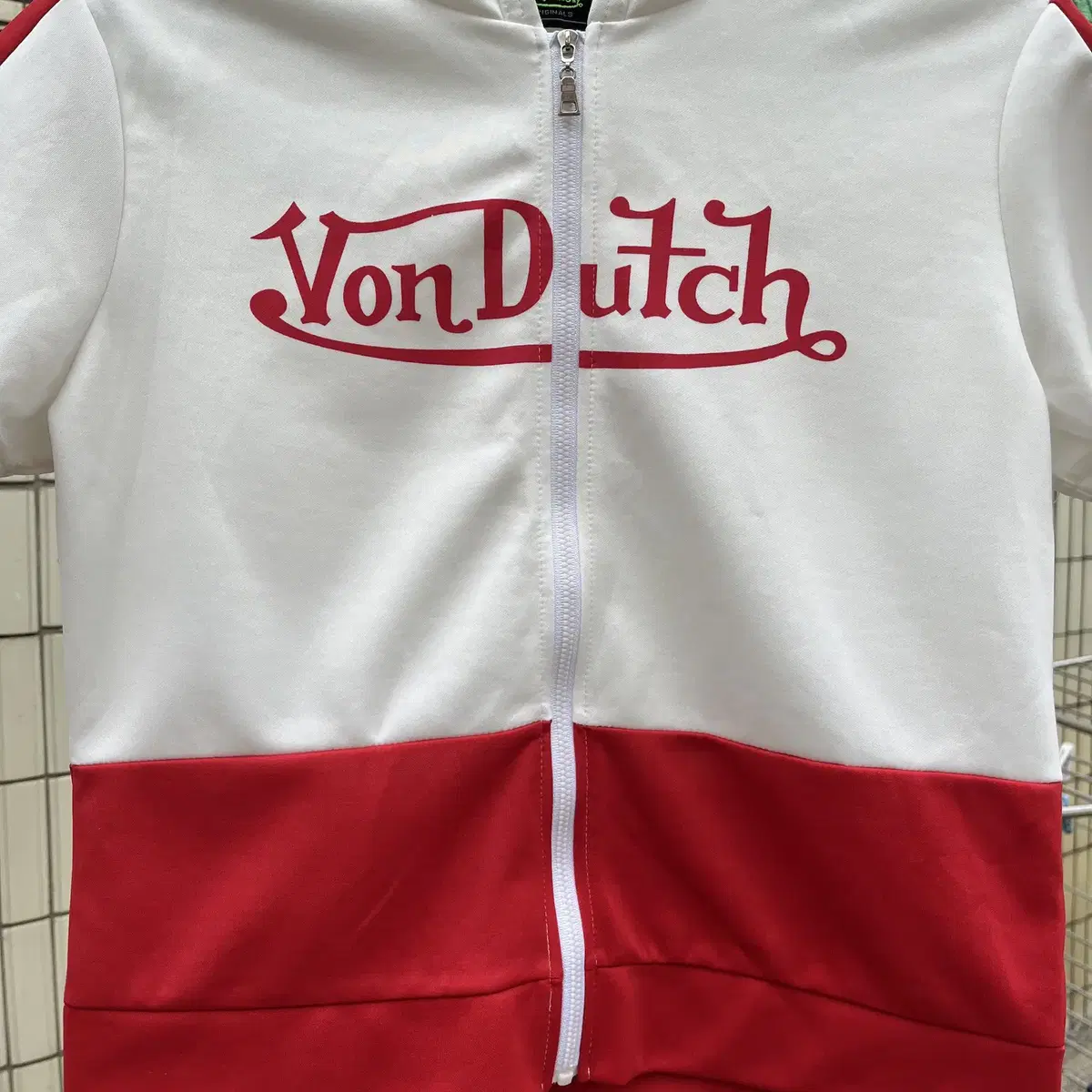 본더치 후드 반팔 져지 Von Dutch