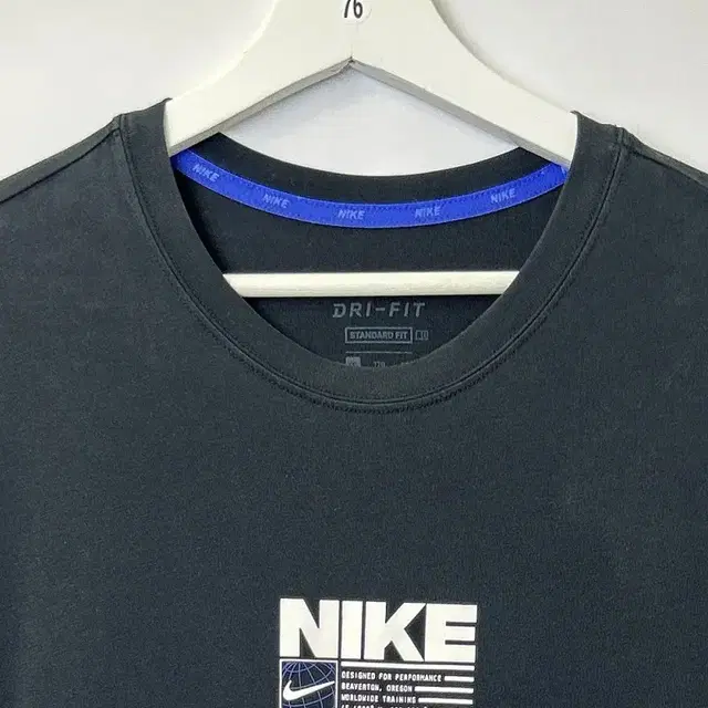 NIKE 나이키 프린팅 드라이핏 스탠다드핏 반팔 티 XL 블랙