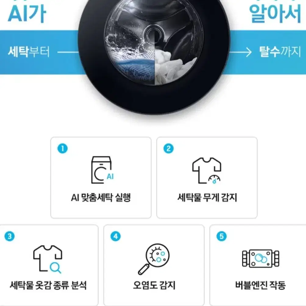 삼성AI세탁기21키로 + 건조기20키로 세트판매