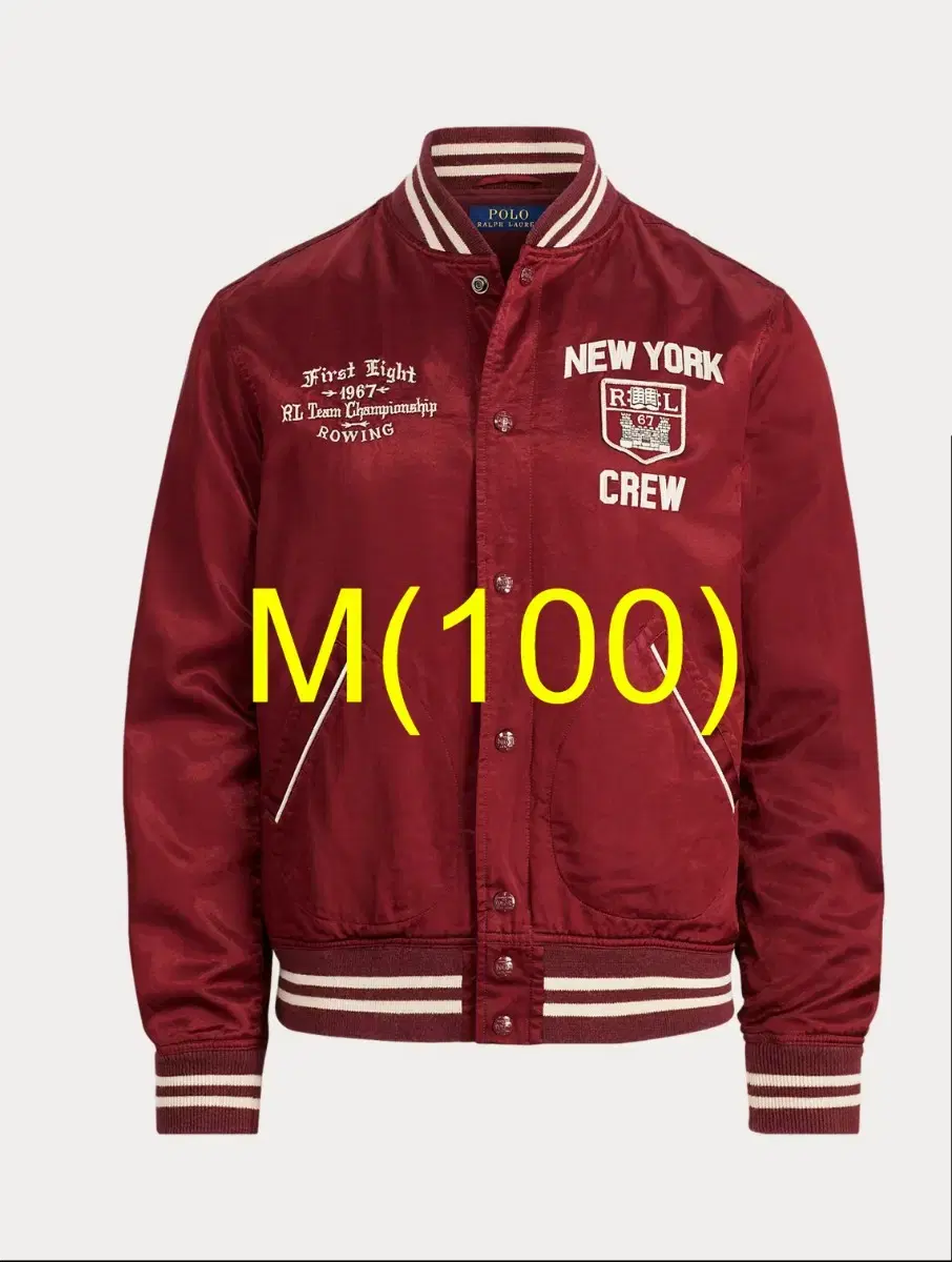 Polo Satin Baseball New York Varsity Jacket M