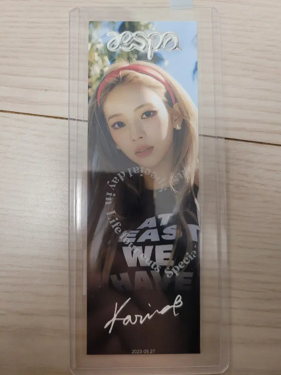 Tomorrow only 100 won off..) Myworld karina 4 cut photo Sell