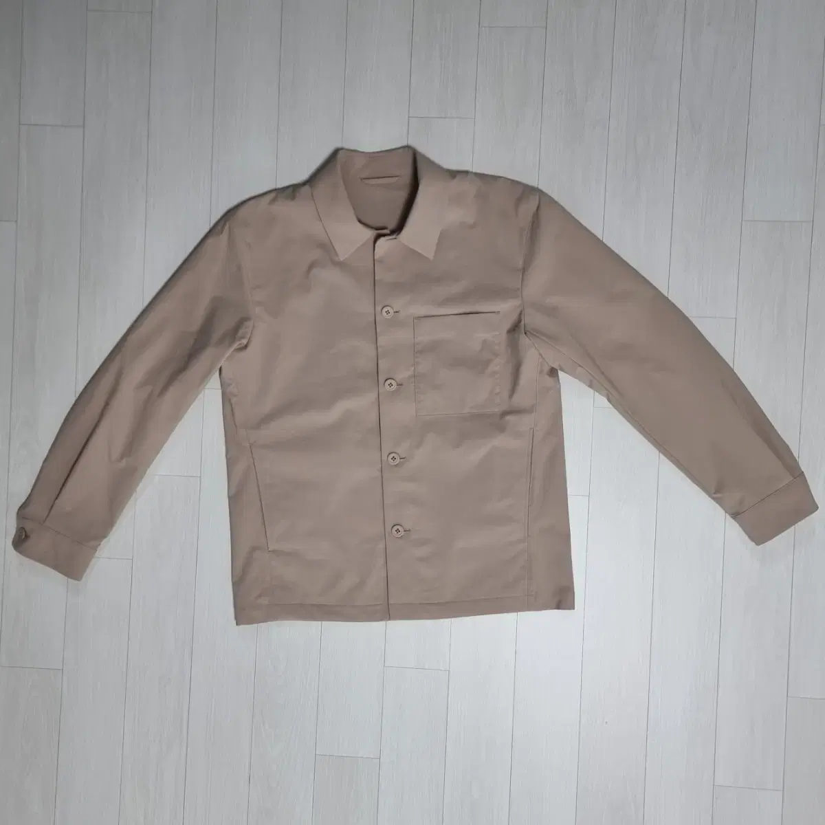 [XS_Beige] UNIQLO Admiration Shirt Jacket(Cottonlike)