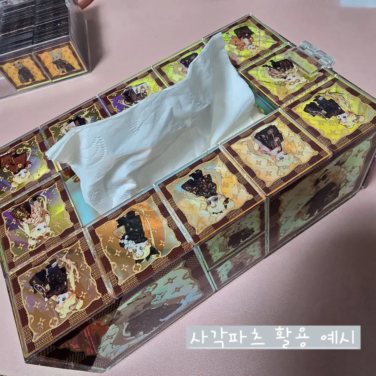 명품 베이비 세일러문 사각 파츠 4cm