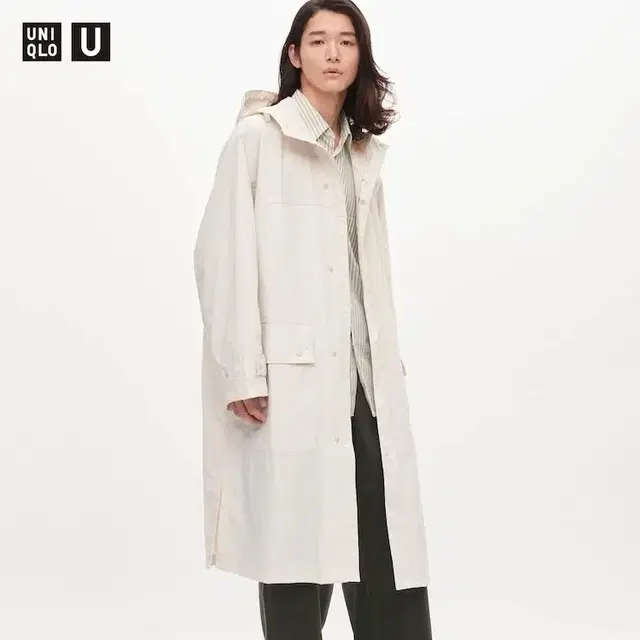 유니클로 u 르메르 포켓터블 롱 코트 xl 22fw