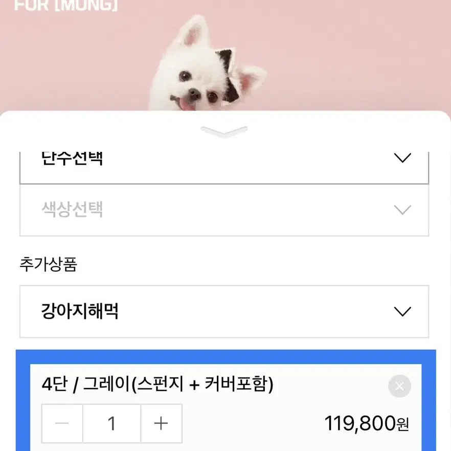 뽀몽 강아지 4단 계단