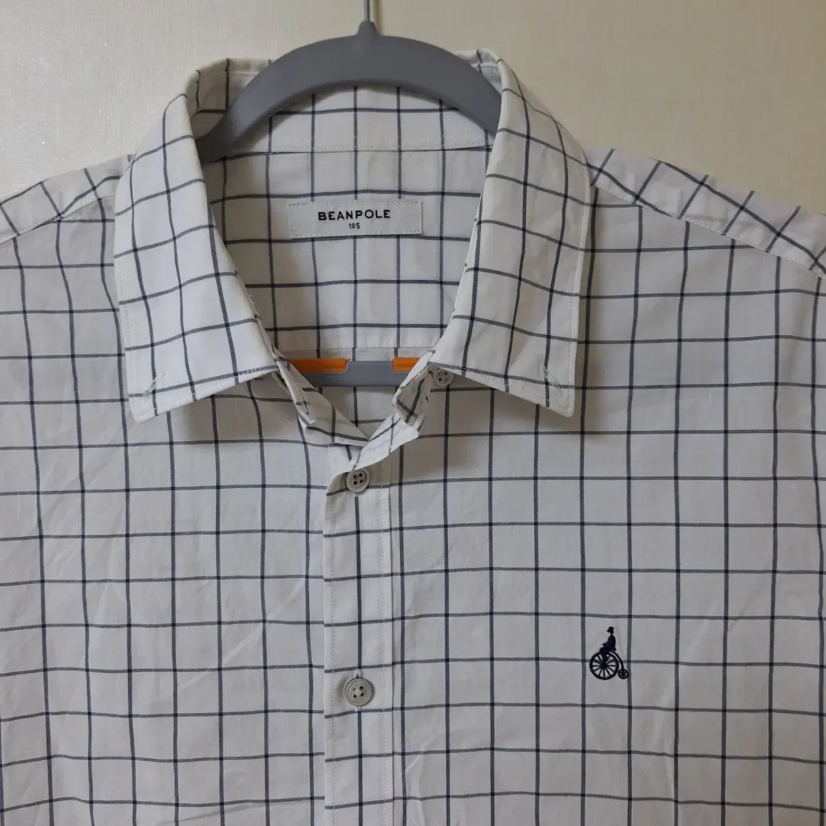 100.beanpoleMenChecked short sleeve shirt