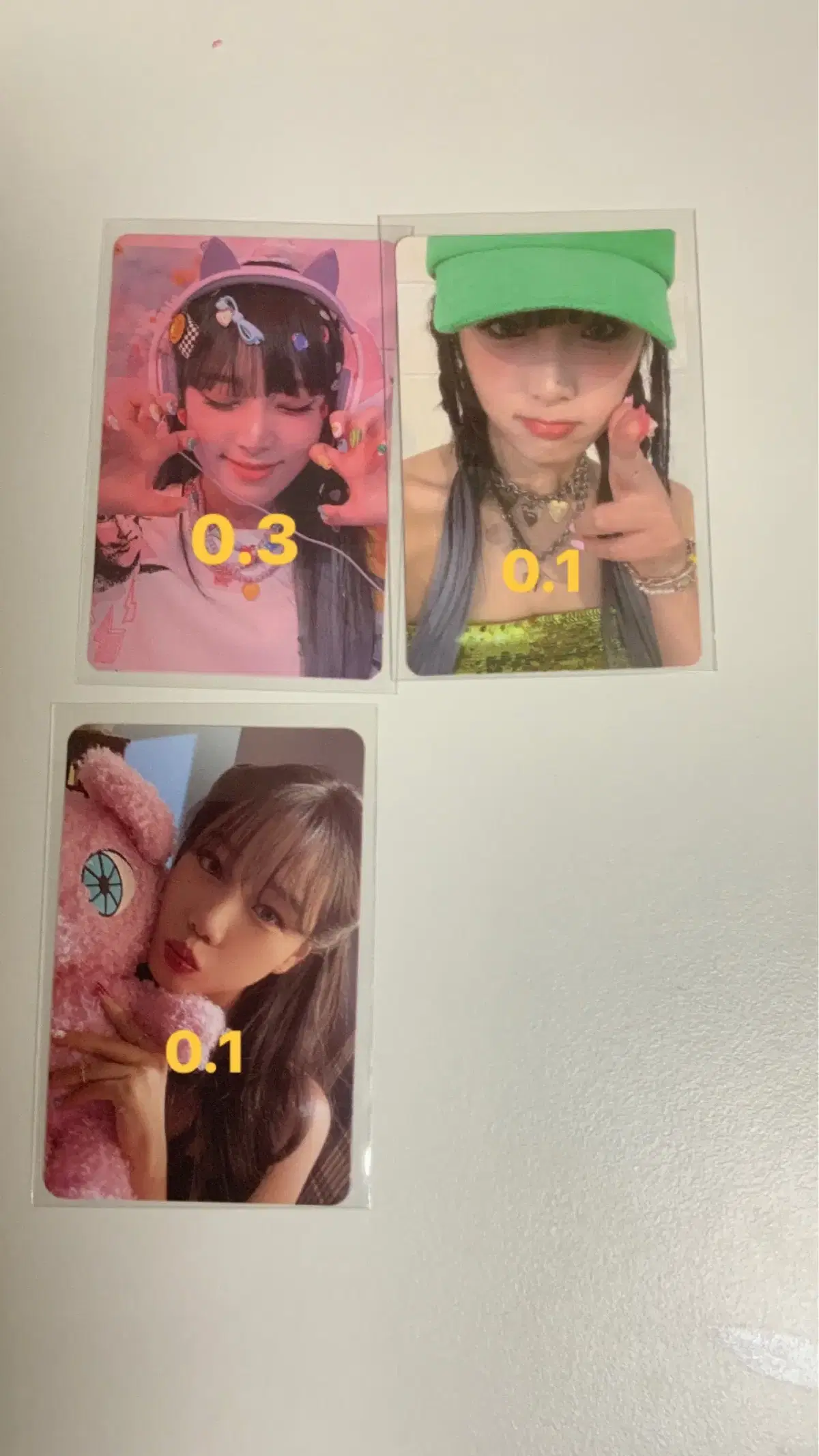 Yena Choi Smartphone Photocard, yuri GlassyPoka, chaeyeon HersheyRushPokaPa