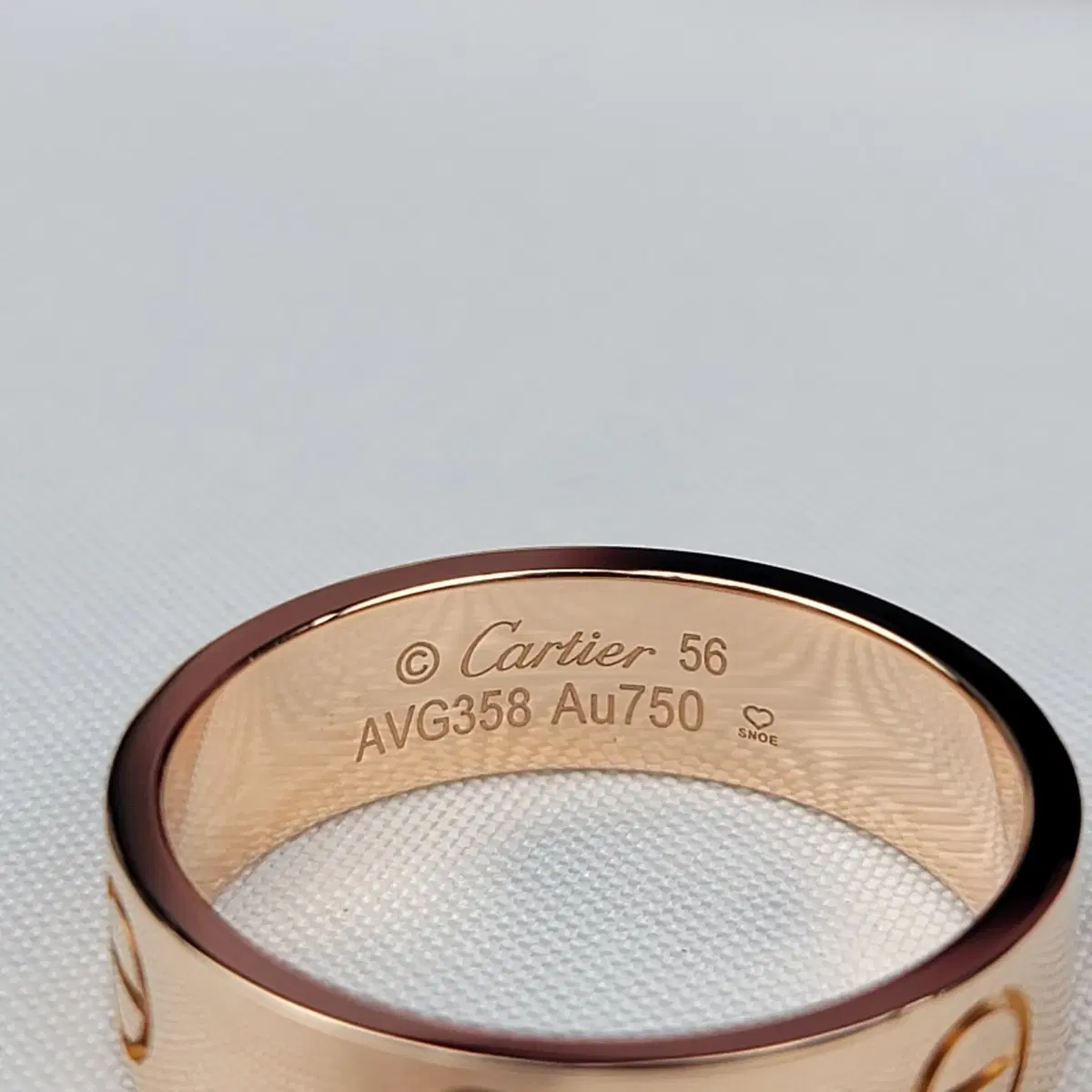 Cartier 5.5mm Loving Ring Rose Gold 56 No. 16 Ring