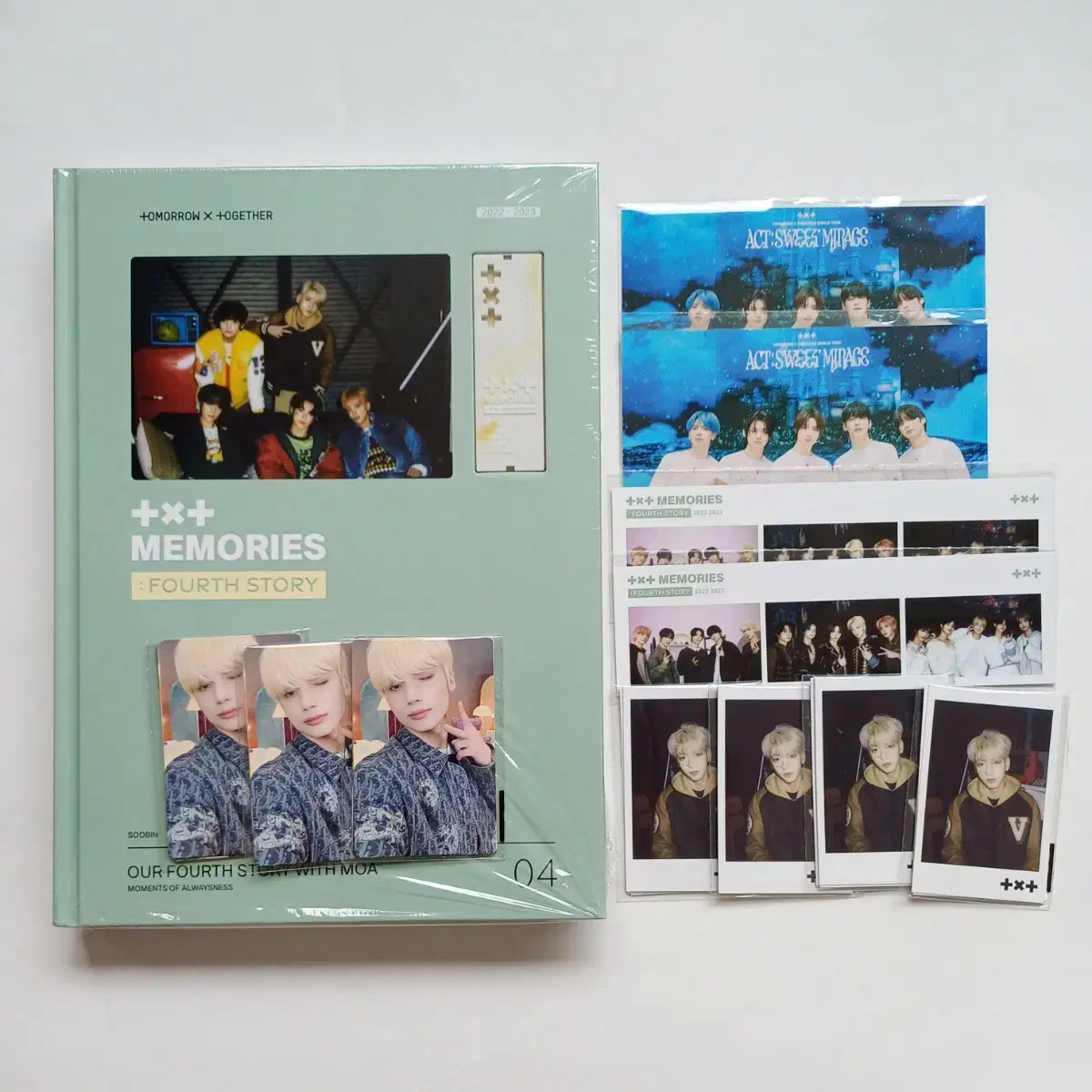 TXT Memories4 Deco photocard polaroid postcard Sekut SoobinYeonjun BeomgyuTaehyun HooningPhotocard