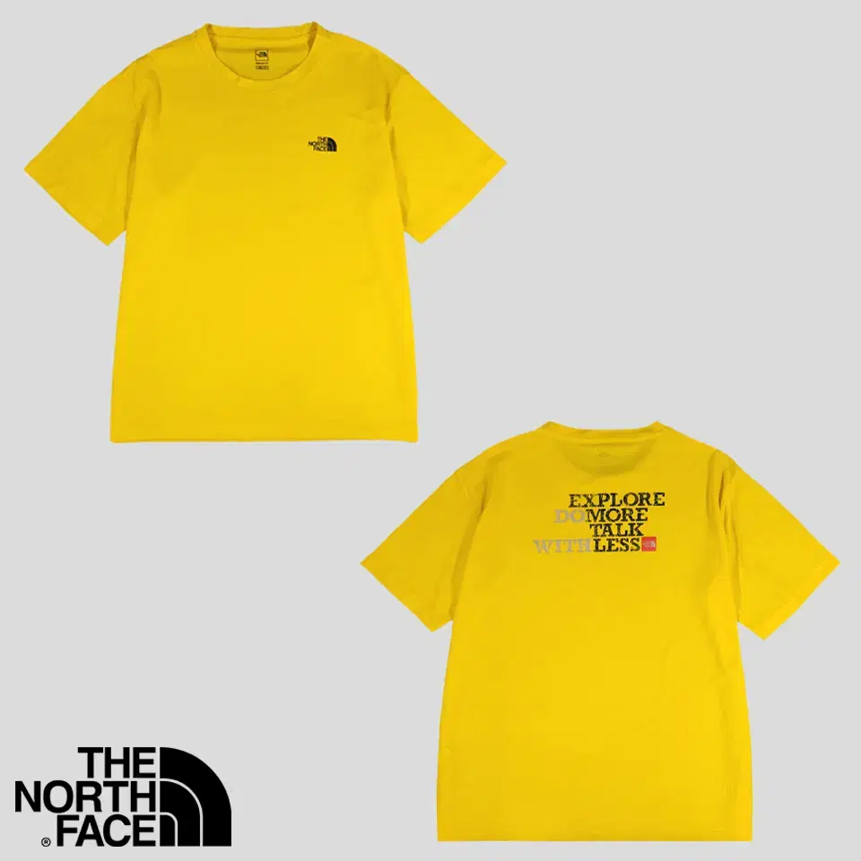 The North Face Yel Logo Printed Waffle Pattern Regular Fit Poly Jersey Short Sleeve T-Shirt 2