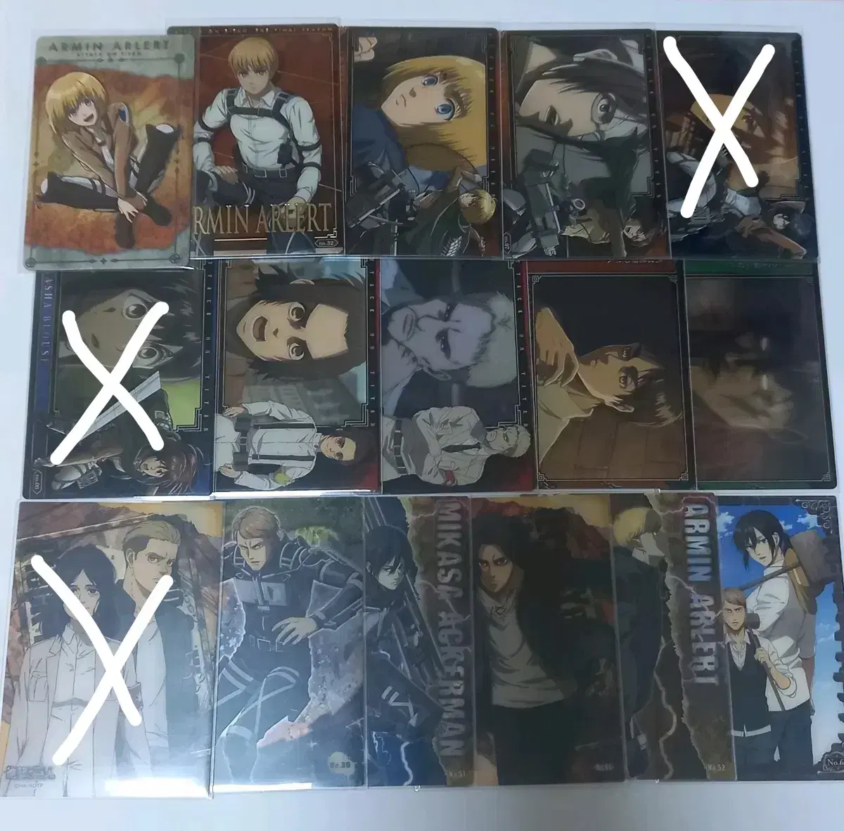 Jin Jangger Wehas Clear Metal kard bulk Eren Armin Mikasa Han Ji Sasha