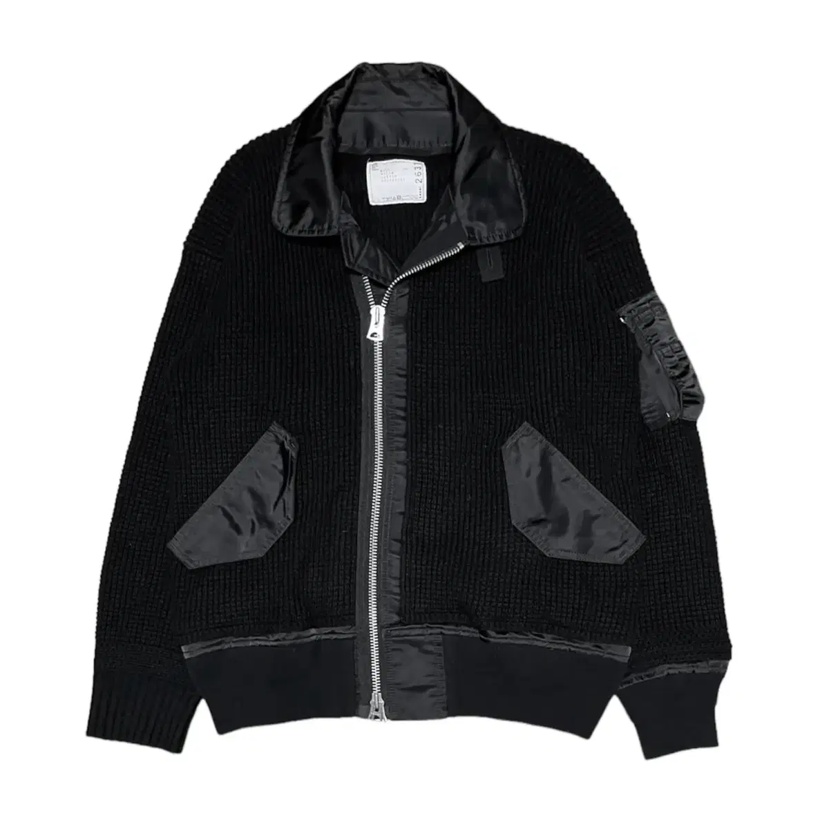 Sakai sacai / 21FW Knit mix bomber jacket