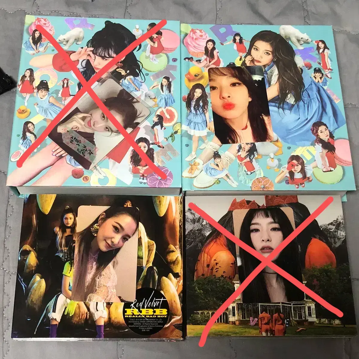 Red Velvet Rookie Pikaboo RBB album photocard irene seulgi Yerim Volcoklin Poshkulgi